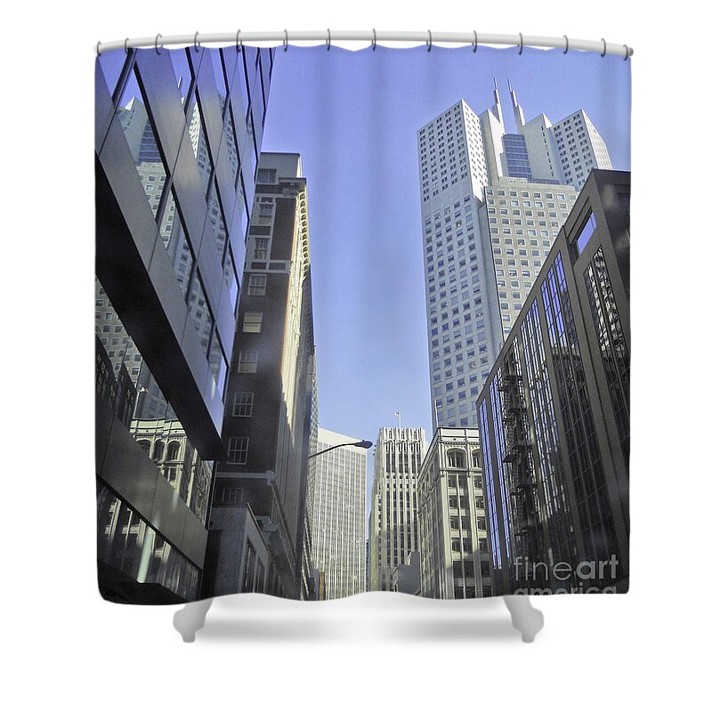 Downtown Shower Curtain featuring the photograph San Francisco Skyline by Joyce Creswell