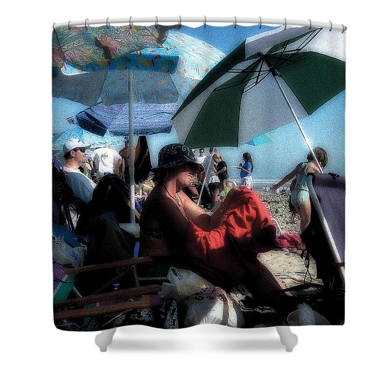 San Onofre Shower Curtain featuring the photograph San O Saturday by Russell Pierce