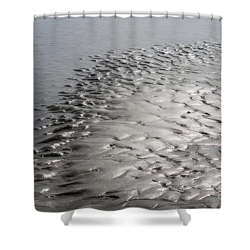 Sand Shower Curtain featuring the digital art Sand Clouds by Georgianne Giese