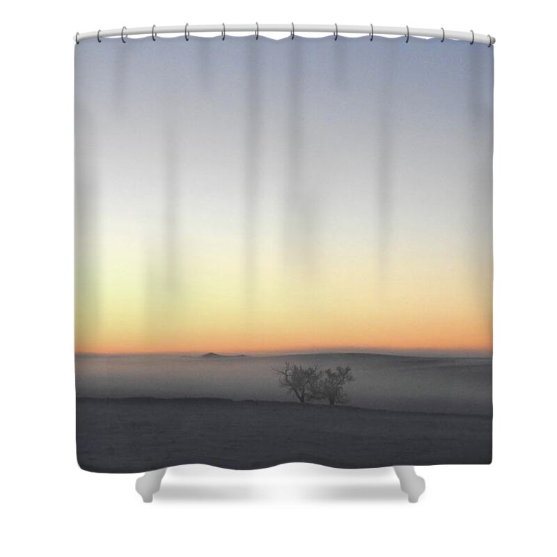 Landscape Shower Curtain featuring the photograph Sand Painting 2 by Donald J Gray