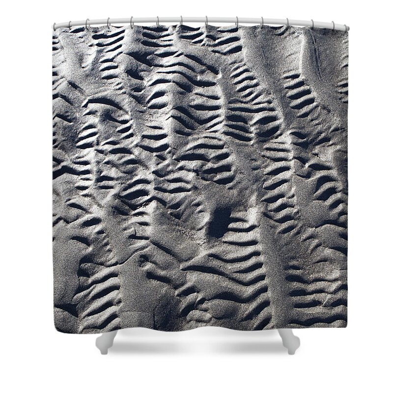Abstract Shower Curtain featuring the photograph Sand Patterns by Michele Cornelius