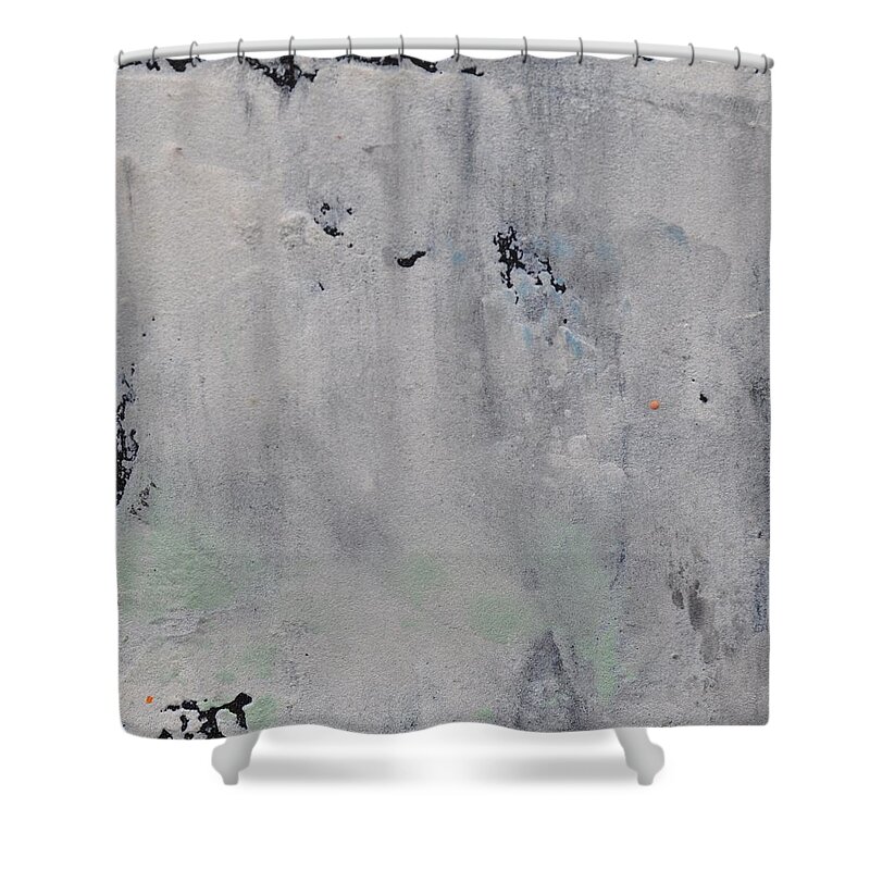 Abstract Shower Curtain featuring the painting Sand Tile AM214137 by Eduard Meinema