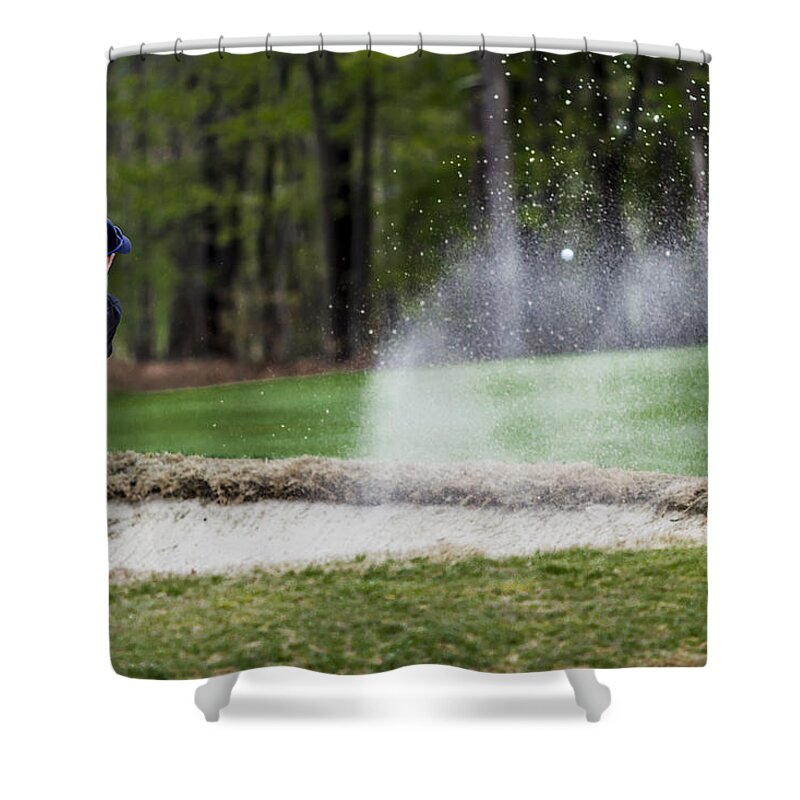 Cedarbrook Country Club Shower Curtain featuring the photograph Sand Trap by Stephen Brown