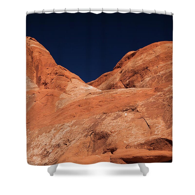 Moab Shower Curtain featuring the photograph Sandstone Abstract by Alan Vance Ley