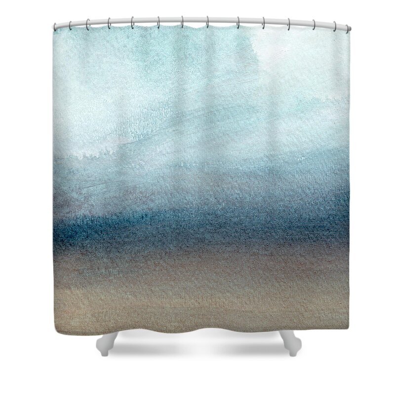 Beach Shower Curtain featuring the painting Sandy Shore- Art by Linda Woods by Linda Woods