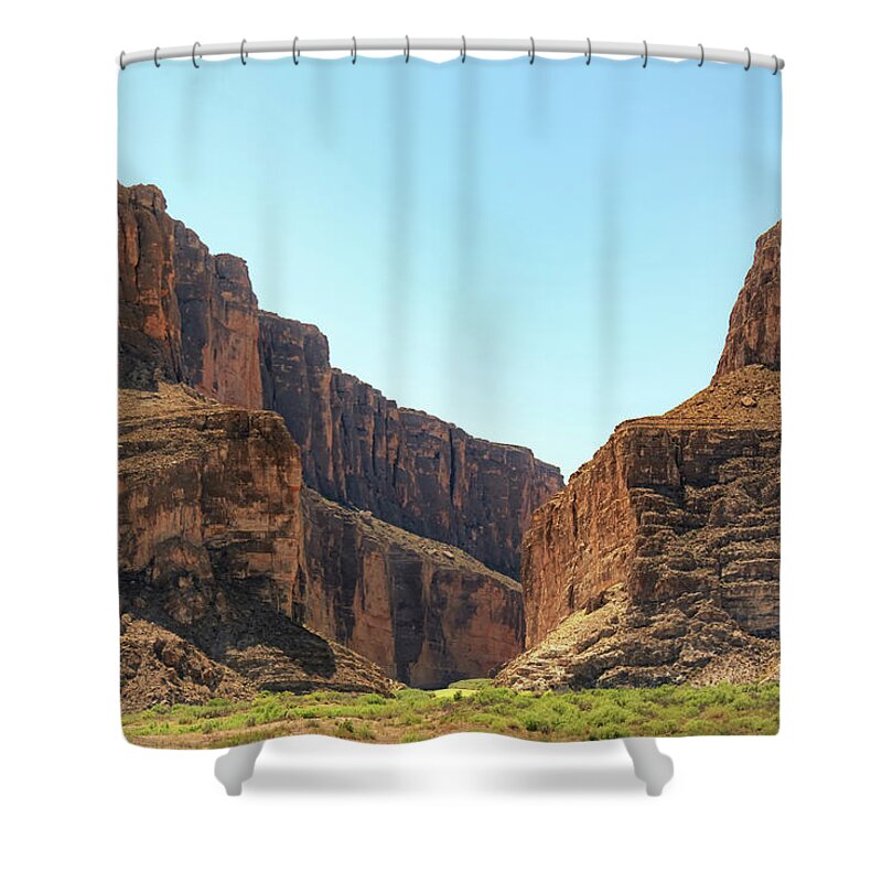 Big Bend National Park Shower Curtain featuring the photograph Santa Elena Canyon by Sylvia J Zarco