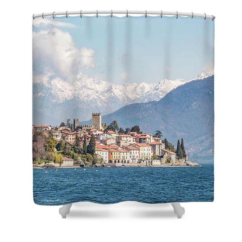 Como Shower Curtain featuring the photograph Santa Maria Rezzonico, Lombardy, Italy by Pavel Melnikov