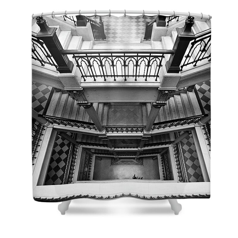 Sao Paulo Shower Curtain featuring the photograph Sao Paulo - Gorgeous Staircases by Carlos Alkmin