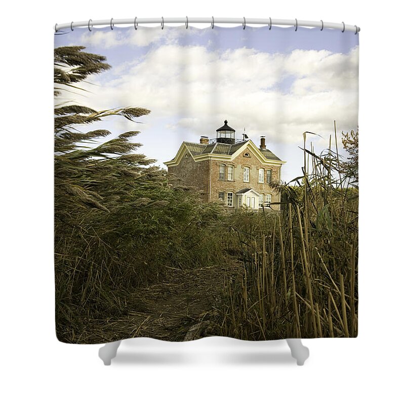 Saugerties Shower Curtain featuring the photograph Saugerties Historic Lighthouse by Karen Foley