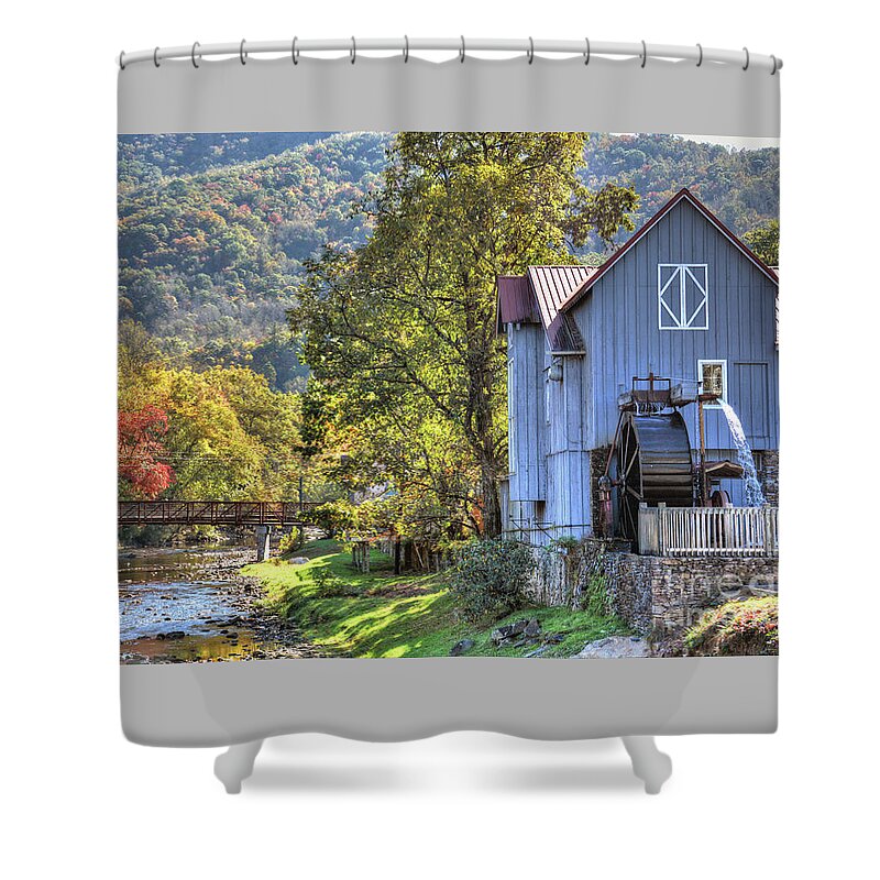 Saunooke Mill Shower Curtain featuring the photograph Saunooke Mill by Savannah Gibbs