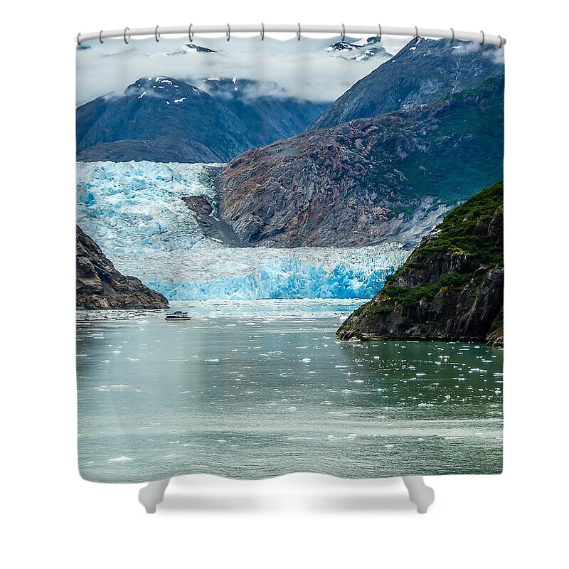 Alaska Shower Curtain featuring the photograph Sawyer Glacier by Pamela Newcomb