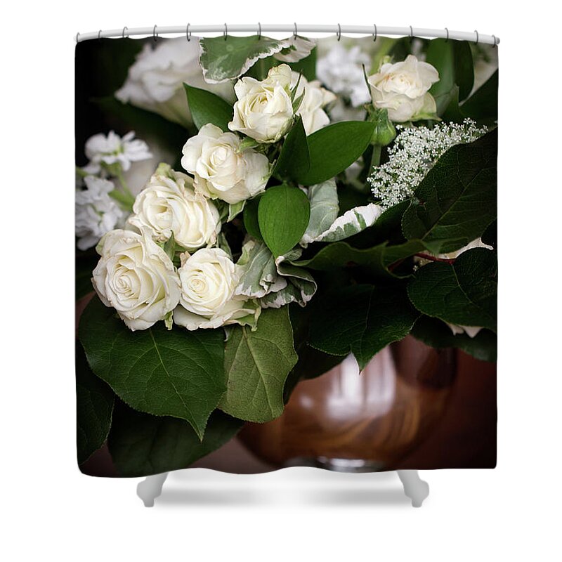 Flowers Shower Curtain featuring the photograph Say it with flowers by Vanessa Thomas