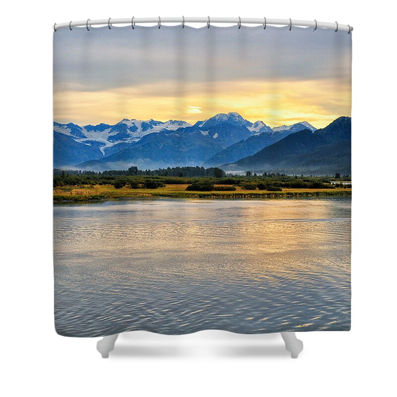 Alaska Shower Curtain featuring the photograph Scenes from Seward Highway by Rail - Alaska by Bruce Friedman