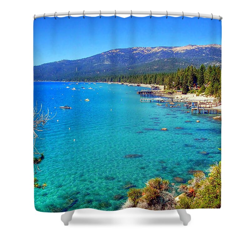 Lake Tahoe Shower Curtain featuring the photograph Scenic Lake Tahoe by Randy Wehner