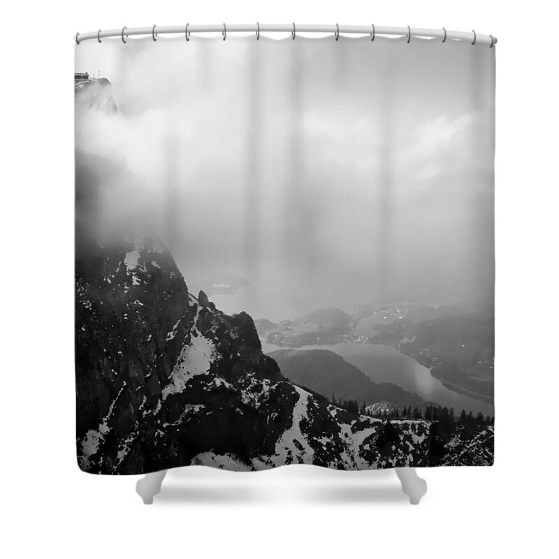 Europe Shower Curtain featuring the photograph Schaffberg Cliff Face by Joseph Hendrix