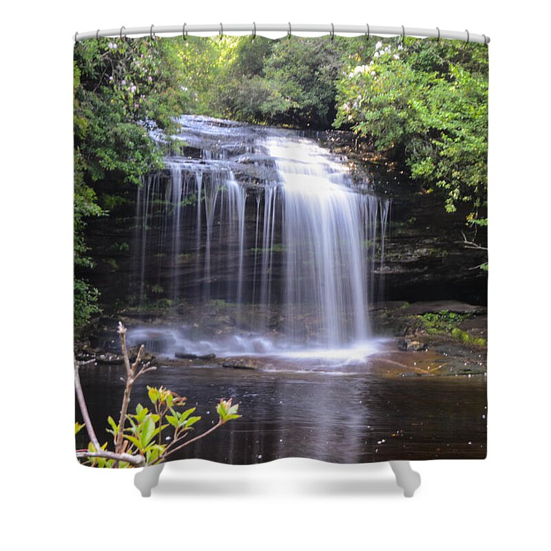 Schoolhouse Falls Shower Curtain featuring the photograph School House Falls by Chuck Brown