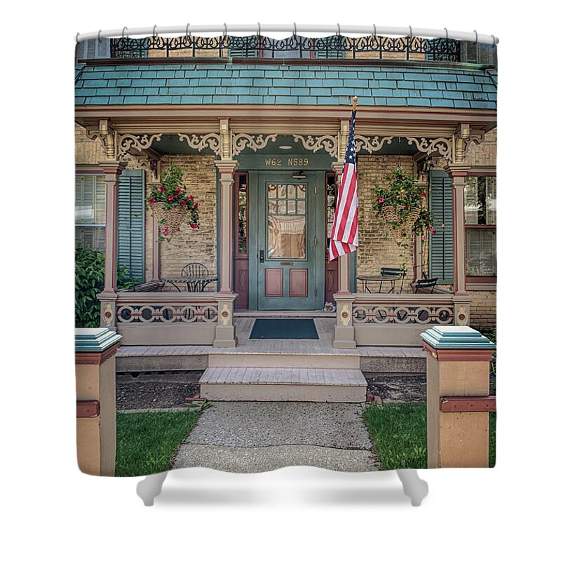 Schroeder House Shower Curtain featuring the photograph Schroeder House 2 by Susan Rissi Tregoning