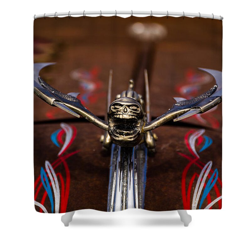 Jay Stockhaus Shower Curtain featuring the photograph Screaming Skull by Jay Stockhaus