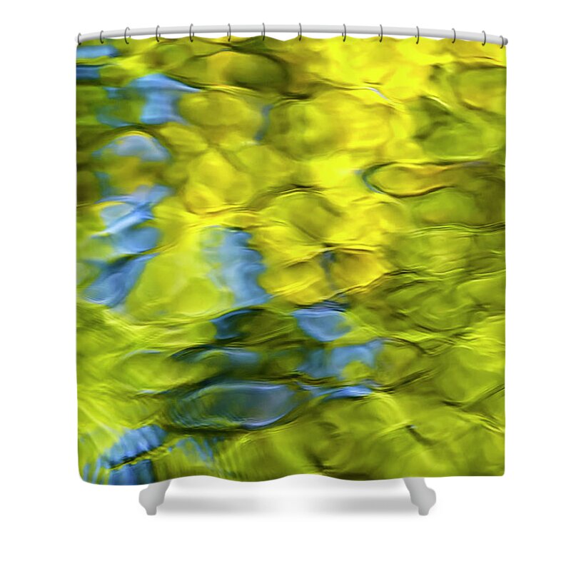 Water Shower Curtain featuring the photograph Sea Breeze Mosaic Abstract by Christina Rollo