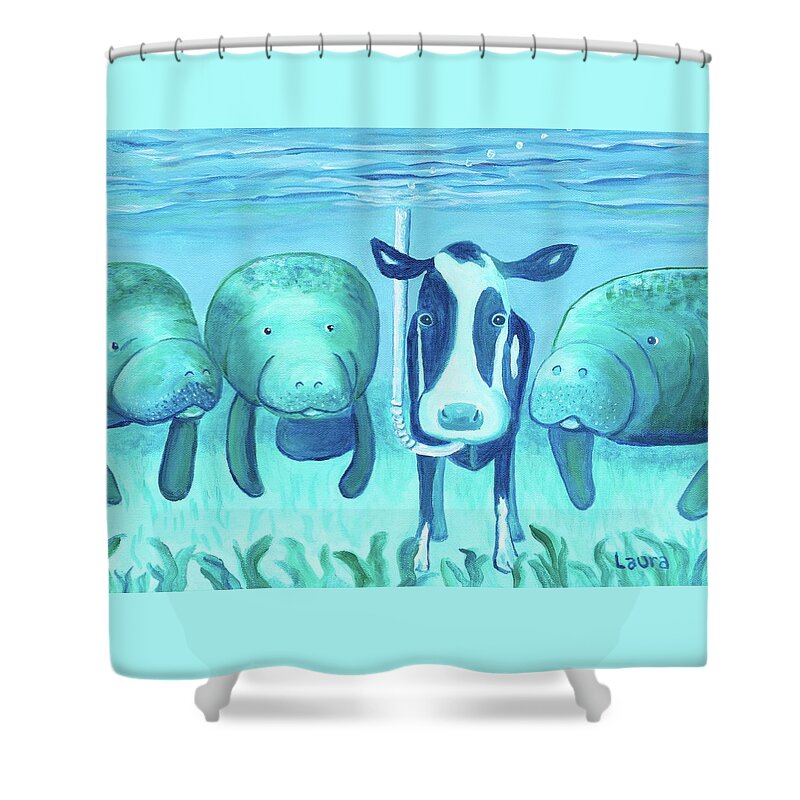 Sea Cow Shower Curtains