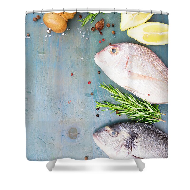 Fish Shower Curtain featuring the photograph Sea Fish by Anastasy Yarmolovich