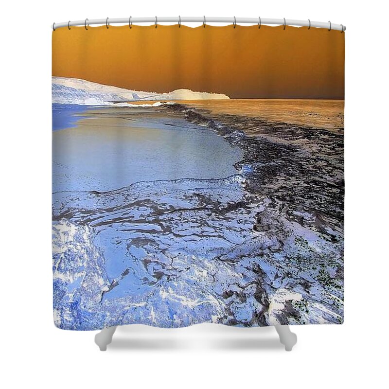 Sea Shower Curtain featuring the photograph Sea Foam World by J R Yates
