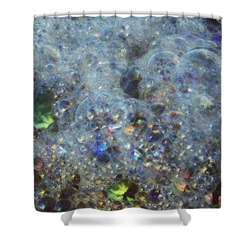 Abstract Shower Curtain featuring the photograph Sea Foam by Julie Rauscher