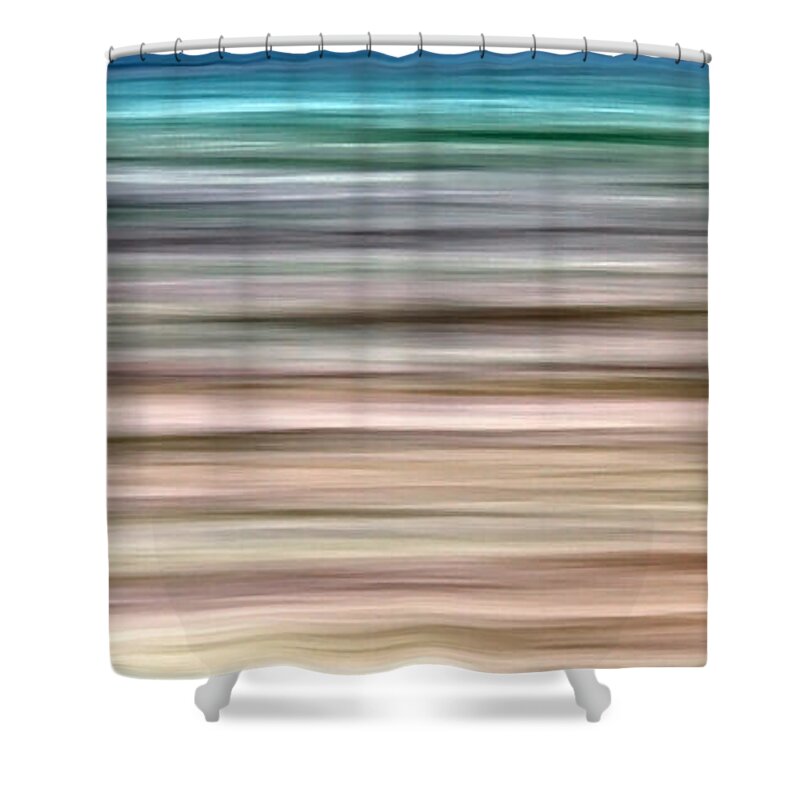 Abstract Shower Curtain featuring the photograph Sea Movement by Stelios Kleanthous