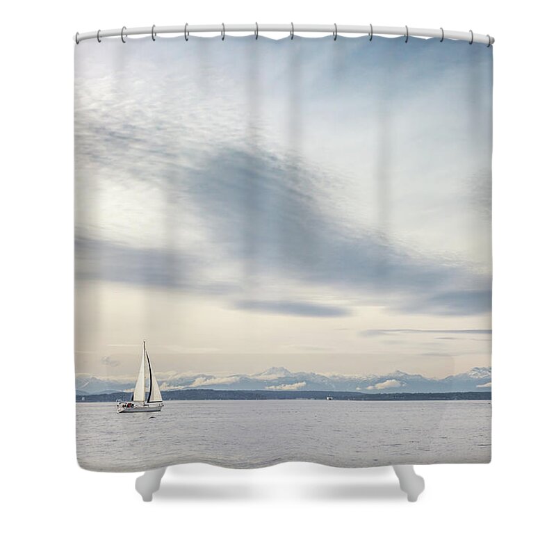 Usa Shower Curtain featuring the photograph Sea scene by Framing Places