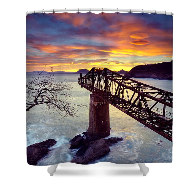 Seascape Shower Curtain featuring the photograph Seascape by Jackie Russo