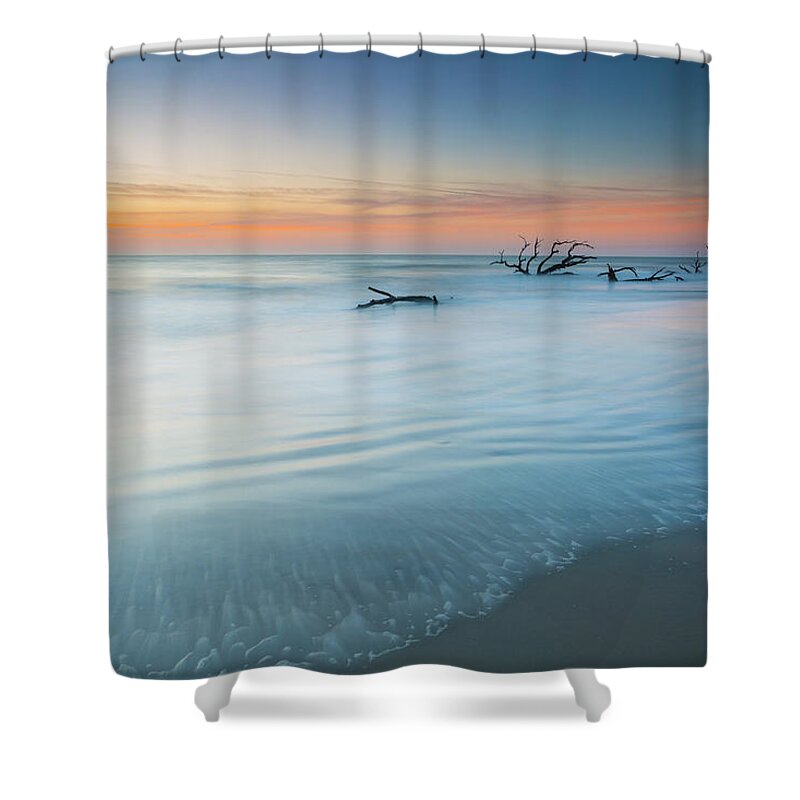Sunrise Shower Curtain featuring the photograph Seaside Pastels by Ray Silva