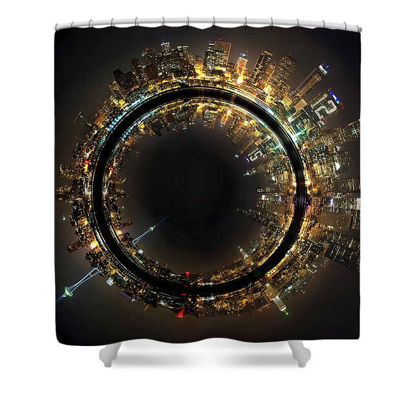 Seattle Shower Curtain featuring the photograph Seattle the 12th Man Inside out by Yoshiki Nakamura