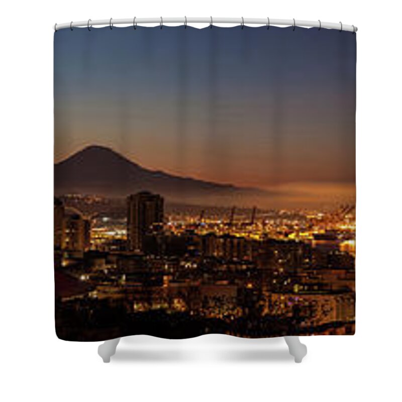 Seattle Shower Curtain featuring the photograph Seattle Warm Sunrise from Kerry Park by Mike Reid
