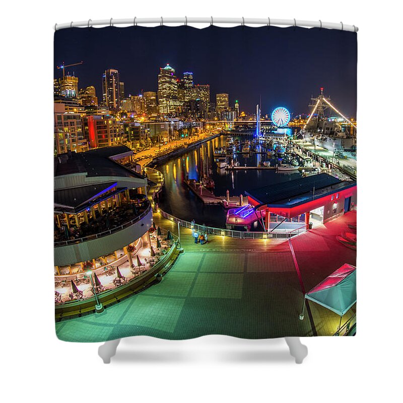 Seattle Shower Curtain featuring the photograph Seattle Waterfront by Matt McDonald