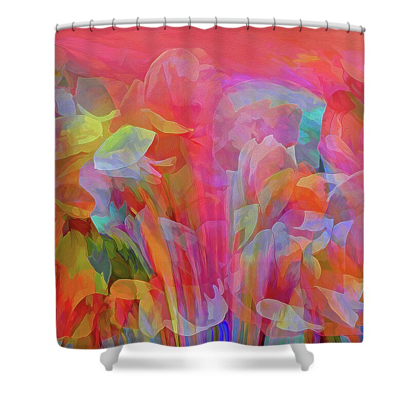 Bright Shower Curtain featuring the photograph Second Day in the Garden by Lynda Lehmann