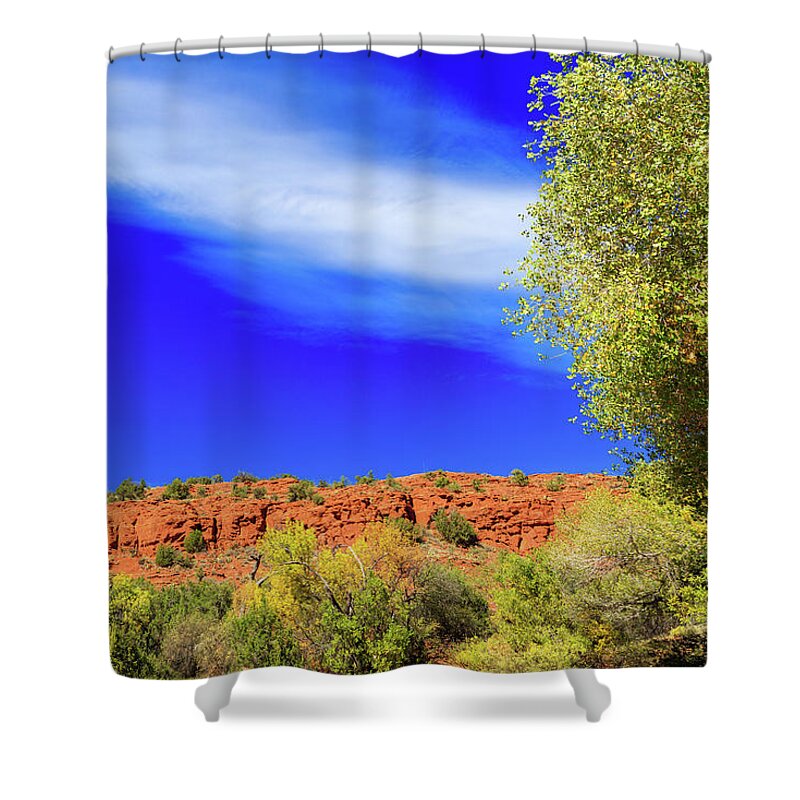 Arizona Shower Curtain featuring the photograph Sedona Fall by Raul Rodriguez
