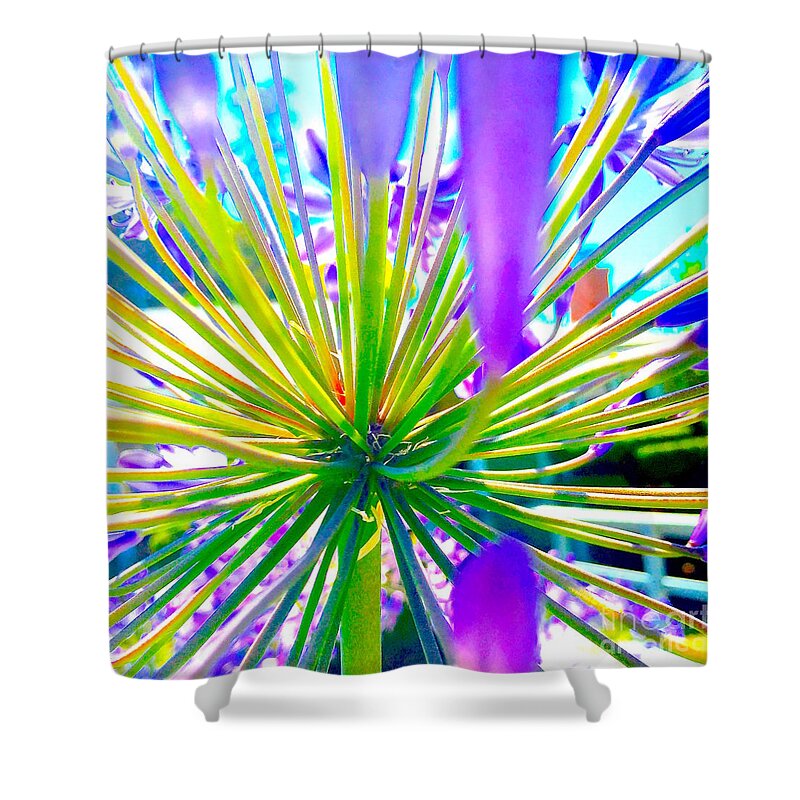Flower Shower Curtain featuring the photograph See through by Wonju Hulse