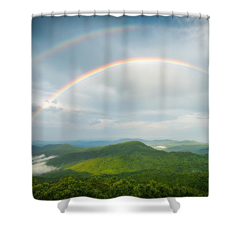 Asheville Shower Curtain featuring the photograph Seeing Double by Joye Ardyn Durham