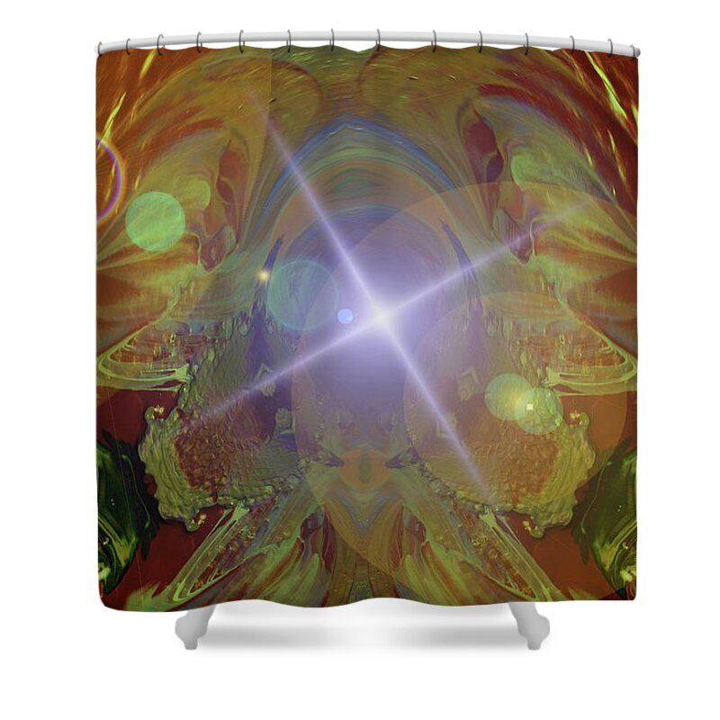 Abstract Shower Curtain featuring the photograph Seeing the light by Jeff Swan