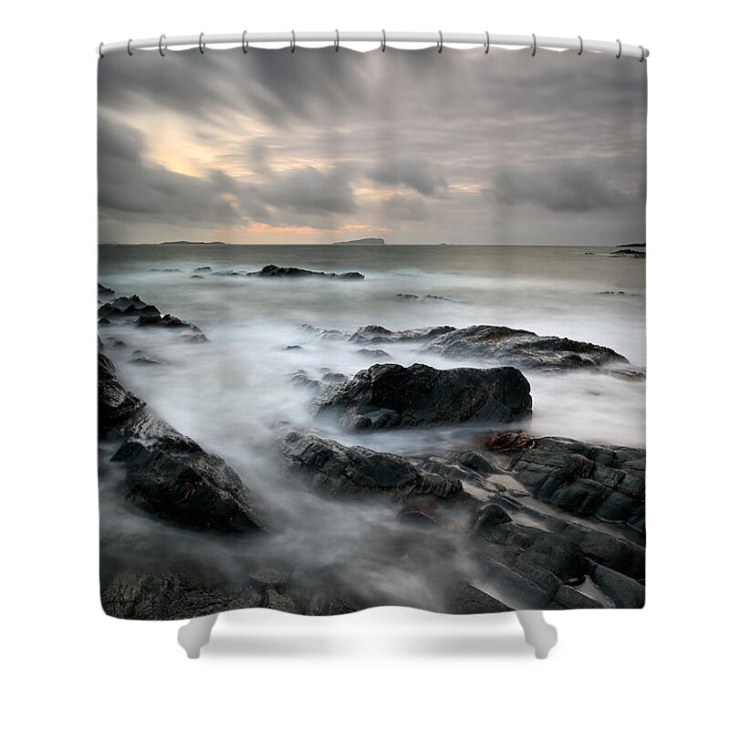 Seascape Shower Curtain featuring the photograph Seil Island by Grant Glendinning