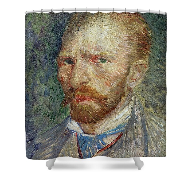 Self Shower Curtain featuring the painting Self-portrait by Vincent Van Gogh
