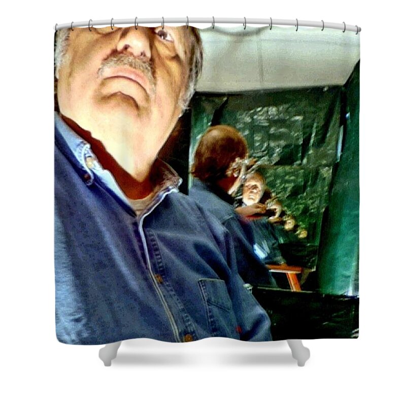  Shower Curtain featuring the photograph Selfie Echo by Uther Pendraggin