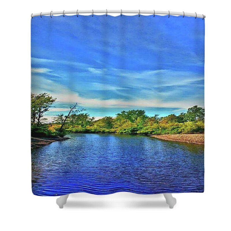 Creek Shower Curtain featuring the photograph Selkirk Shores by Dani McEvoy
