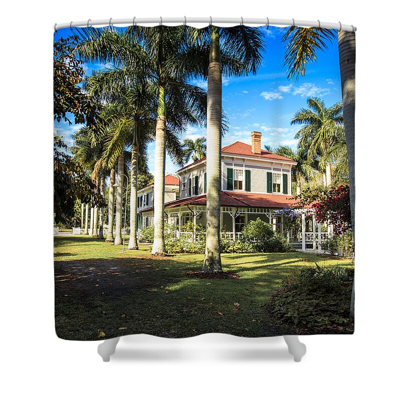 Ford Shower Curtain featuring the photograph Seminole Lodge by Sean Allen