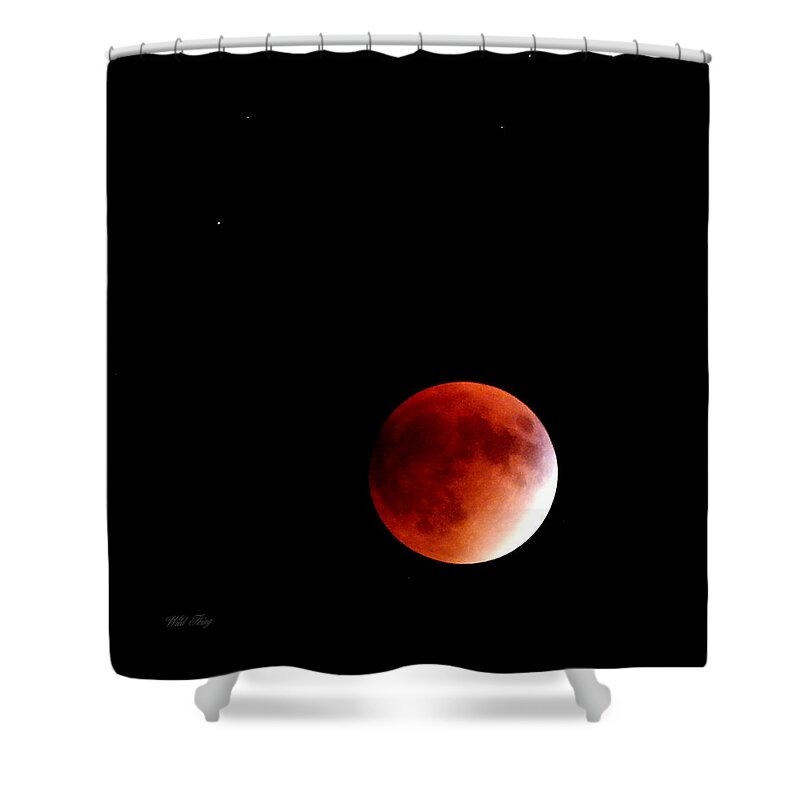 Bloodmoon Shower Curtain featuring the photograph September Bloodmoon 2015 by Wild Thing