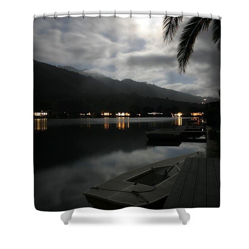 Moon Shower Curtain featuring the photograph Serene Moonlight by Jeff Floyd CA