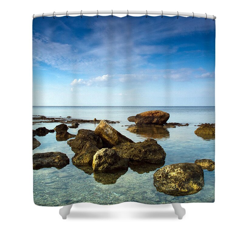 Abstract Shower Curtain featuring the photograph Serene by Stelios Kleanthous