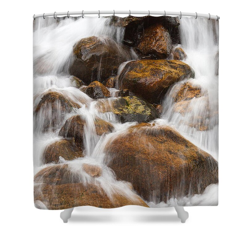 Waterfall Shower Curtain featuring the photograph Serenity Central by Chris Scroggins