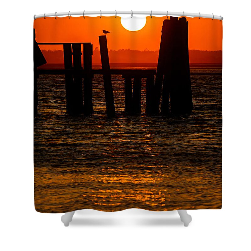 Topsail Shower Curtain featuring the photograph Serenity by DJA Images