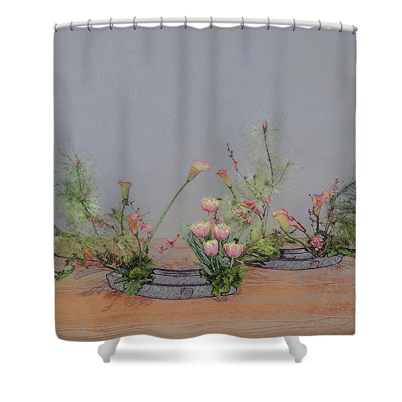 Serenity Shower Curtain featuring the digital art Serenity by Don Wright
